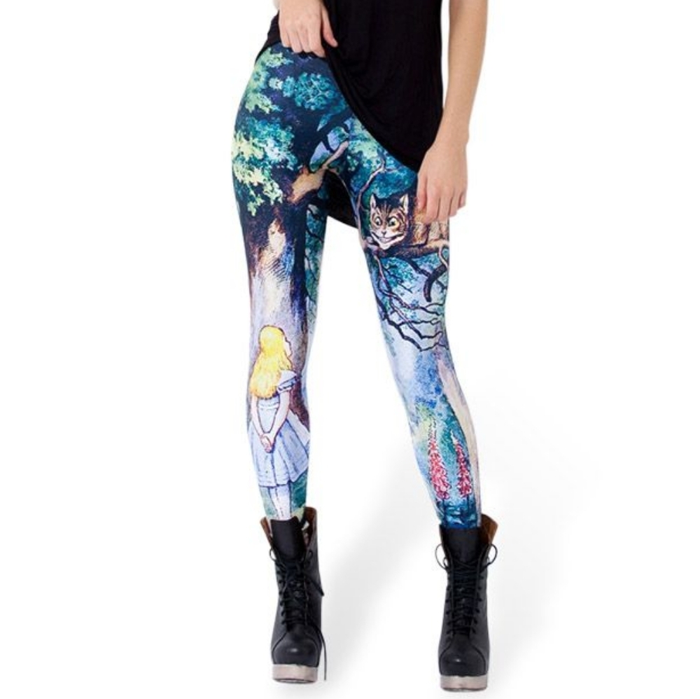 BlackMilk Cheshire Cat Leggings Large